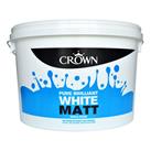 Crown Matt Emulsion Paint, 10L, Pure Brilliant White