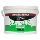 Crown Silk Emulsion Paint, 10L, Pure Brilliant White