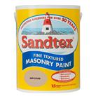 Sandtex Textured Masonry Paint, 5L, Mid Stone