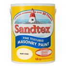 Sandtex Textured Masonry Paint, 5L, Ivory Stone