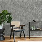 Fine Dcor Savona Marble Plain Wallpaper, Slate