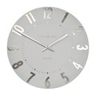 Thomas Kent Mulberry Wall Clock, 50cm, Silver Cloud