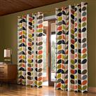 Orla Kiely Multi Stem Curtains, 117 x 137cm, Multi