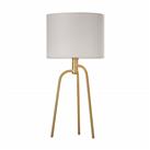 Village at Home Jerry Table Lamp, Gold & White