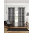 Sundour Carnoustie Curtains, 168 x 137cm, Grey