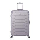 Aerolite Self Weighing 4 Wheel Hard Shell Suitcase, Medium, Silver