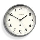 Newgate Echo Number Three Wall Clock, 37cm, Posh Grey