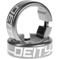 Deity Handlebar Grip Clamps Platinum