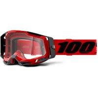 100 Percent Racecraft 2 MTB Goggles Red/Clear Lens