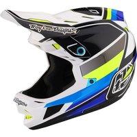 Troy Lee Designs D4 Composite Full Face MIPS MTB Helmet Reverb White/Blue