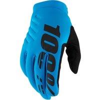 100 Percent Brisker Cold Weather MTB Gloves Turquoise