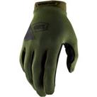 100 Percent Ridecamp MTB Gloves Army Green Fatigue
