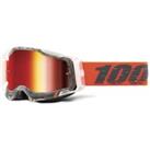 100 Percent Racecraft 2 MTB Goggles Schrute/Mirror Red Lens