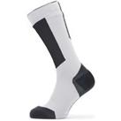 SealSkinz Runton Waterproof Cold Weather Mid Length Sock With Hydrostop Grey/Black/Yellow