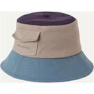 SealSkinz Lynford Waterproof Canvas Bucket Hat Navy/Beige/Blue