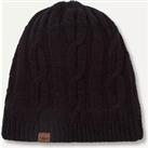 SealSkinz Blakeney Waterproof Cold Weather Cable Knit Beanie Hat Black