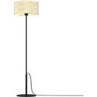 Luminex Jovin floor lamp, rattan lampshade, height 150 cm