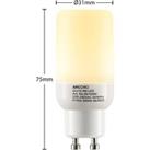 Arcchio tube LED bulb GU10 3 W 3,000 K 4-pack