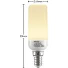 Arcchio tube LED bulb E14 4.5 W 3,000 K 4-pack