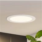 Prios LED recessed light Cadance, white, 22 cm, 10 units, dimmable