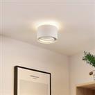 Arcchio Talima ceiling lamp, round, white, aluminium, set of 3