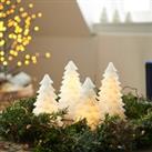 Sirius Carla LED decorative light, white wax tree 16cm