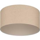 EGLO Feniglia ceiling lamp, linen lampshade, natural