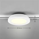 Trio Lighting LED ceiling lamp Camillus DUOline, 17 cm, white