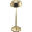 Zafferano Sister Light LED table lamp rechargeable battery, gold