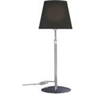 Aluminor Store table lamp, chrome/black