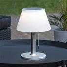 STAR TRADING Solia LED solar table lamp with pull switch