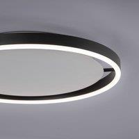 JUST LIGHT. GmbH LED ceiling light Ritus, 39.3cm, anthracite