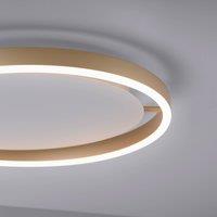 JUST LIGHT. GmbH LED ceiling light Ritus, 39.3cm matt brass