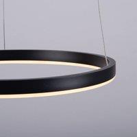 JUST LIGHT. GmbH LED pendant light Ritus, 39.3cm, anthracite