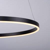 JUST LIGHT. GmbH LED pendant light Ritus, 58.5cm, anthracite