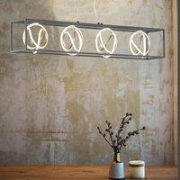 FISCHER & HONSEL Gisi LED pendant light, CCT, dimmable, 4-bulb