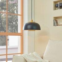 Lindby Miraca pendant light in black and gold