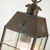 Quintiesse Nantucket outdoor hanging light, black, one-bulb