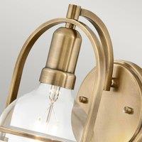 Quintiesse Somerset wall light, one-bulb, brass