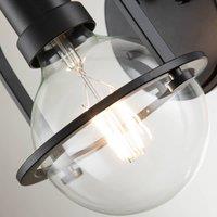 Quintiesse Somerset wall light, one-bulb, black