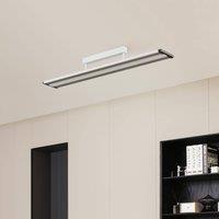 Prios Yuela LED ceiling lamp, DALI, 120 cm, white