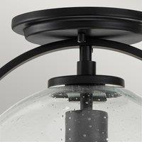 Quintiesse Somerset ceiling light, one-bulb, black