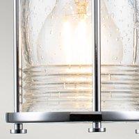 KICHLER Ashland Bay bathroom wall light, one-bulb, chrome