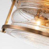 KICHLER Ashland Bay bathroom ceiling 3-bulb 30.5cm brass