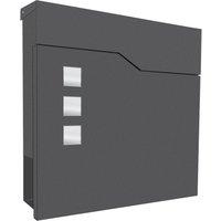 LCD Wall-mounted letterbox 3039, newspaper compartment