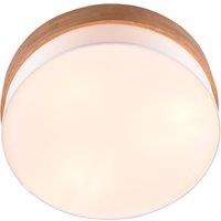 Trio Lighting Seasons ceiling lamp wood/white 50 cm