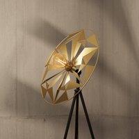 EGLO Castanuelo floor lamp, black/gold