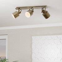 EGLO Southery downlight 3-bulb brushed cream gold