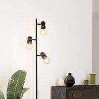 EGLO Lurone floor lamp, black, 3-bulb
