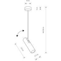 Nowodvorski Lighting Eye Super ceiling spotlight, height 58 cm, white